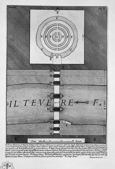 Mausoleum des Hadrian von Giovanni Battista Piranesi